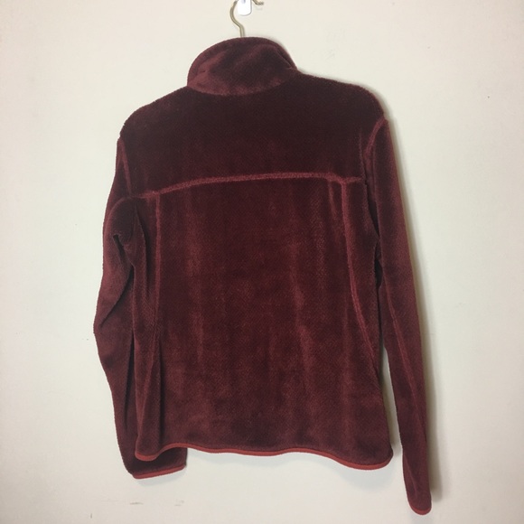 Patagonia fleece pullover burgundy size Large - Picture 3 of 8